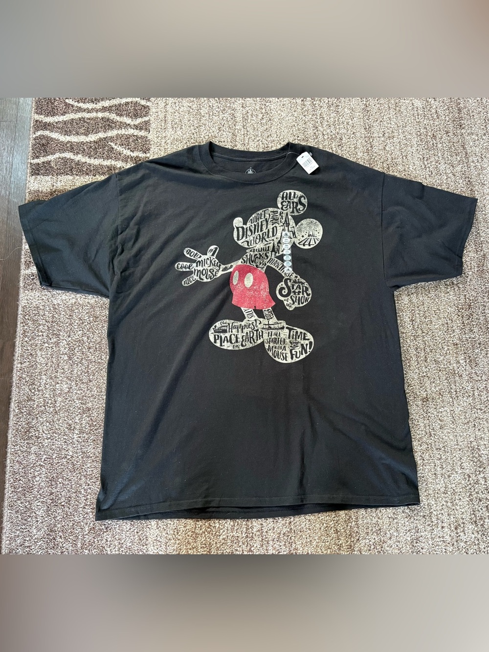 Disney Parks Walt Disney World  Mickey Mouse Phrases Graphic T-shirt Cotton XXL